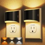 $5.99 – 2-Pack DORESshop 3000K LED Dimmable Plug-In Night Light w/ Dusk-to-Dawn Sensor (Black) – Lowest Price Ever with Coupon Code