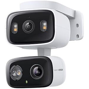 $54.98 – * | Tapo HybridCam Duo 2K 3MP Indoor/Outdoor Dual Lens Pan/Tilt Security Camera + 25% Back w/ Prime Visa Card at Amazon