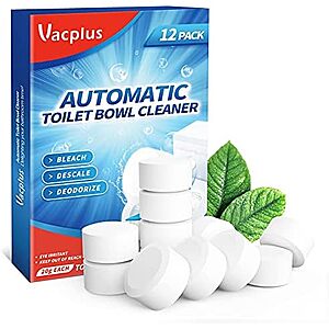 $3.82 – SnS, AC * | 12-Pack Vacplus Toilet Bowl Cleaning Tablets at Amazon