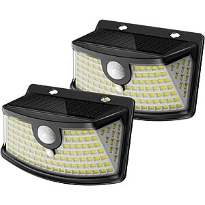 Aootek New Solar Motion Sensor Lights (Daylight White) in pack