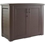 $178.00 – $178 | Rubbermaid Decorative Outdoor Storage Cabinet (123 Gal) at Amazon