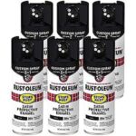 $26.82 – | 6-Pack 12-Oz Rust-Oleum Stops Rust Custom Spray 5-in-1 Spray Paint (Satin Black) at Amazon