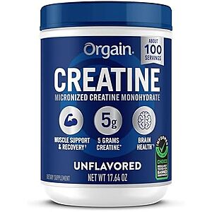 $11.12 – SnS, AC  | 17.64-Oz Orgain Creatine Monohydrate Micronized Powder (Unflavored) at Amazon