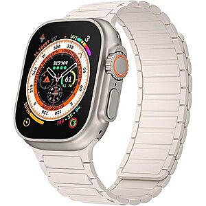 $4.99 – CRSBX Silicone Magnetic Apple Watch Band (38mm-49mm, Various Colors) at Lowest Price with + Free Shipping w/ Prime or on $35+
