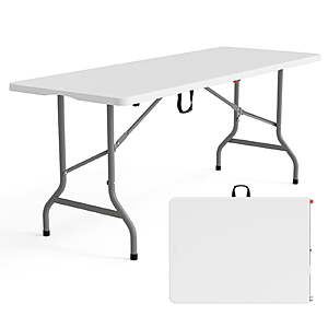 PEXMOR 6FT folding white table