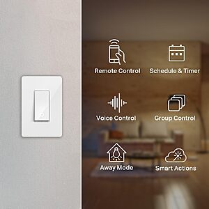 $11.99 – Kasa Smart HS200 Single-Pole Wi-Fi Light Switch (White) on Sale for  + Free Shipping with Prime or on $35+
