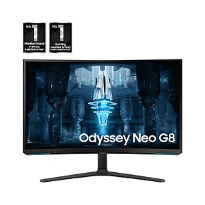 $548.18 – Used: Like New Samsung 32″ Odyssey Neo G8 (G85NB) 4K UHD 240Hz 1ms G-Sync 1000R Curved Gaming Monitor, Quantum HDR2000 at Record Low Price on Amazon
