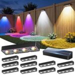 $22.54 – 12-Pack JOFIOS IP65 Solar Fence Lights w/ RGB & Warm/Cool White Modes – Lowest Price Ever at Amazon with Coupon Code BUK4PET2