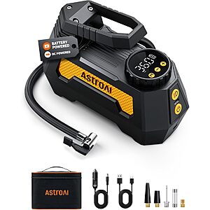 $22.04 – AstroAI H2 Pro 150 PSI Cordless Portable Tire Inflator w/ Dual Power Supply on Sale for