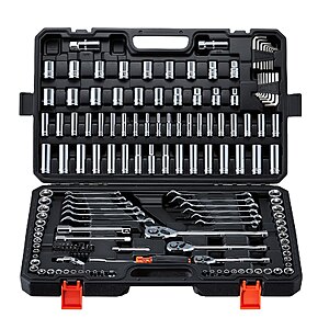 $59.09 – VEVOR 159-Piece Mechanics Tool Set, SAE & Metric  Shipped
