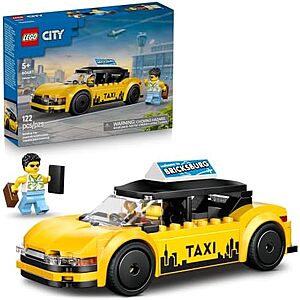 $8.48 – * | 122-Pc LEGO City Yellow Taxi Car Building Toy at Amazon