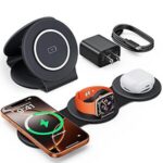 $12.49 – Hicober 3-in-1 Wireless Charging Station for iPhone, Apple Watch & AirPods (Black) –  + Free Shipping w/ Prime or on $35+