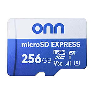 $36.77 – onn microSDXC Express Card, 256 GB (Switch 2 Compatible) + Banana