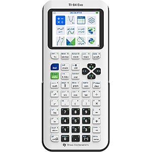 $80.00 – Texas Instruments TI-84 Evo Graphing Calculator (White) Now $80 at Amazon with Free Shipping