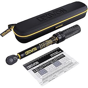 $34.97 – LEXIVON Torque Wrenches: 1/4″ 10-150 , 1/4″ 20-200 $24.68, 3/8″ $27.98, 1/2″ $31.48, Bike Torch Kit $39.58 + Free Shipping w/ Prime or on $35+
