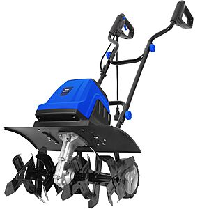 BILT HARD 18 Inch Electric Tiller Cultivator in use