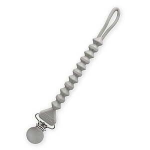 Carter's Child of Mine Baby Unisex Silicone Pacifier Clip in Grey