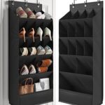 $11.99 – Mefirt Large Over the Door Shoe Organizer for Closet Fit 20 Pairs