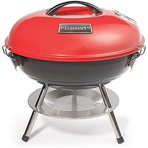 $24.99 – New Customer Deal: Cuisinart 14″ Portable Charcoal Grill (Red/Black) at  + Free Shipping with Code WELCOME2026