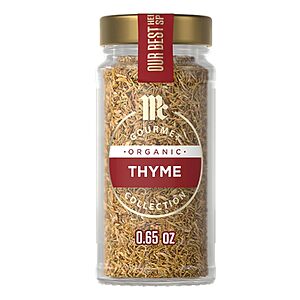 $2.55 – 0.65-Oz McCormick Gourmet Organic Thyme  w/ S&S + Free Shipping w/ Prime or on $35+