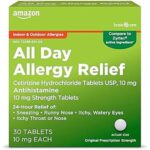 $2.16 – Save on Allergy Relief: Amazon Basic Care All Day Allergy Cetirizine Hydrochloride Tablets (10 mg) for  with Subscribe & Save