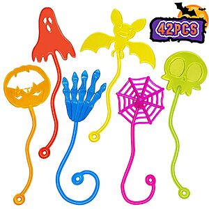 $5.22 – 42-Pack Halloween Sticky Hands Kids Party Favor Set –  + Free Shipping w/ Prime or on $35+