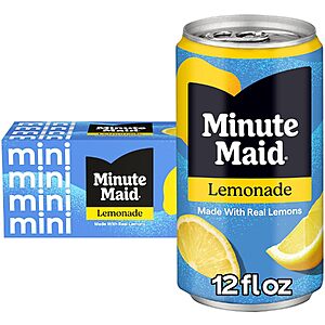 $3.89 – 10-Pack 7.5-Oz Minute Maid Lemonade Cans  w/ S&S + Free Shipping w/ Prime or on $35+