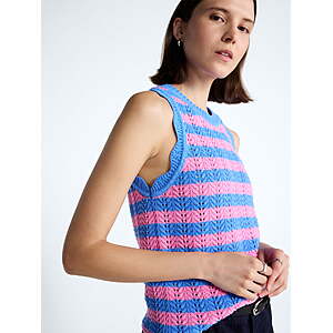 $4.13 – : Free Assembly Women’s Crochet Cotton Racerback Tank Top, Lightweight, Sizes XS-XXL at Walmart.com