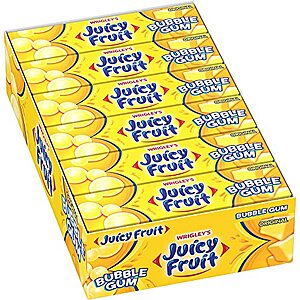 $9.88 – NEW, SnS  | 18-Pack 5-Count Juicy Fruit Gum at Amazon