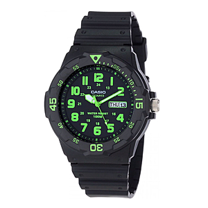 $28.26 – Casio Men’s Dive Style Watch, Black/Green OR Blue MRW200H-3BV