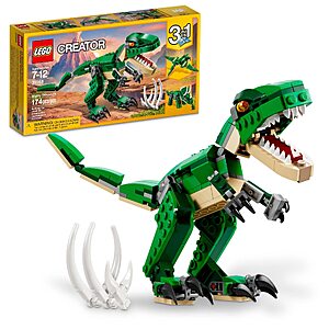 174-Piece LEGO Creator 3-in-1 Mighty Dinosaurs Building Set