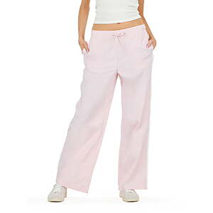 $8.99 – Forever 21 Women’s Nylon Wide Leg Pant with Lace Trim Now Only at Walmart