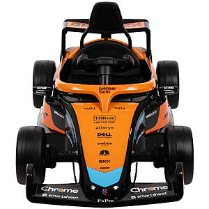 $156.00 – Huffy 12V McLaren Formula 1 Ride-On Car with Remote Control, Ages 3–5, Kids, Orange