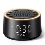 $12.99 – Dreamegg D1 Nova White Noise Sound Machine & Alarm Clock (Black) on Sale for  with Promo Code
