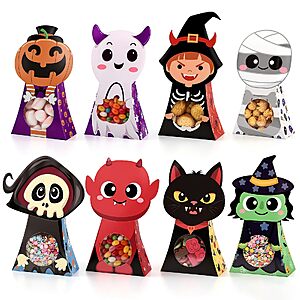 $5.49 – 24-Pack 6.29″ x 4.3″ woric Halloween Party Favor Treat Boxes (8 Designs)  + Free Shipping w/ Prime or on $35+