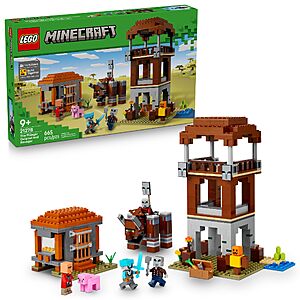 $51.99 – 665-Piece LEGO Minecraft – The Pillager Outpost and Ravager + Free Shipping