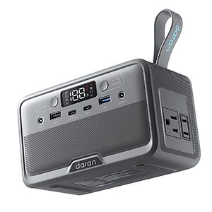 $49.99 – DaranEner 89.6Wh LiFePO4 Portable Power Station w/ 100W AC Outlet & 7-Port Output Now  + Free Shipping