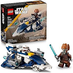 $8.92 – * | 89-Pc LEGO Star Wars Plo Koon’s Jedi Starfighter Microfighter Building Set at Amazon