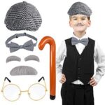 $6.00 – 5-Piece Yewong Kids Old Man Grandpa Costume Accessories Set (3 Options) $6 + Free Shipping w/ Prime or on $35+