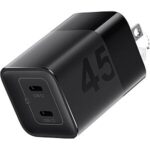 $8.99 – wegear 45W Dual-Port GaN USB-C Wall Charger w/ PPS & Foldable Prongs (2 Colors) –  + Free Shipping w/ Prime or on $35+