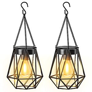 $11.99 – 2-Pack Kooper Waterproof Metal Hanging Solar Lanterns  ($5.99 Each) + Free Shipping w/ Prime or on $35+