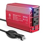 $23.09 – BESTEK 400W Car Power Inverter 12V to 110V Car Charger Plug Adapter Red + Free Shipping