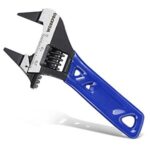 $8.54 – Prime Members: WORKPRO 4″ Stubby Adjustable Wrench w/ Thin Jaws (Blue) –  + Free Shipping
