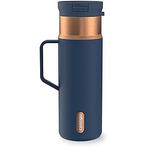 $16.78 – | Contigo SnapSeal Stainless Steel Water Bottle, Straw-Compatible, 20oz at Amazon