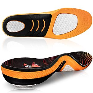 $12.99 – FEELLIFE Plantar Fasciitis Relief Arch Support Gel Shoe Insoles (2 Colors, Various Sizes)  + Free Shipping w/ Prime or on $35+
