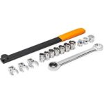 $35.85 – Select Accounts GEARWRENCH 15 Piece Ratcheting Serpentine Belt Tool Set