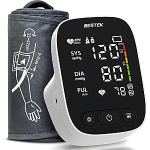 $15.00 – BESTEK Blood Pressure Monitor Automatic Upper Arm BP Cuff (9″-17″ Adjustable) – $14.99 with Coupon Code at Amazon