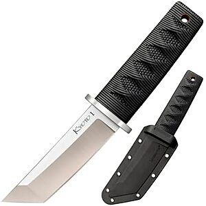 $15.64 – * | Cold Steel Kyoto 3.25″ 8Cr13MoV SS Tanto Fixed Blade Knife w/ Sheath at Amazon