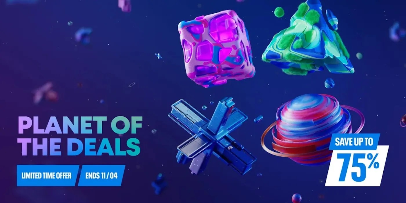 PlayStation logo with Planet of the Deals banner