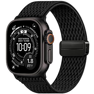 $4.99 – TreasureMax Stretchy Nylon Apple Watch Sport Band w/ Magnetic Clasp (38-49mm, Various Colors) –  + Free Shipping w/ Prime or on $35+